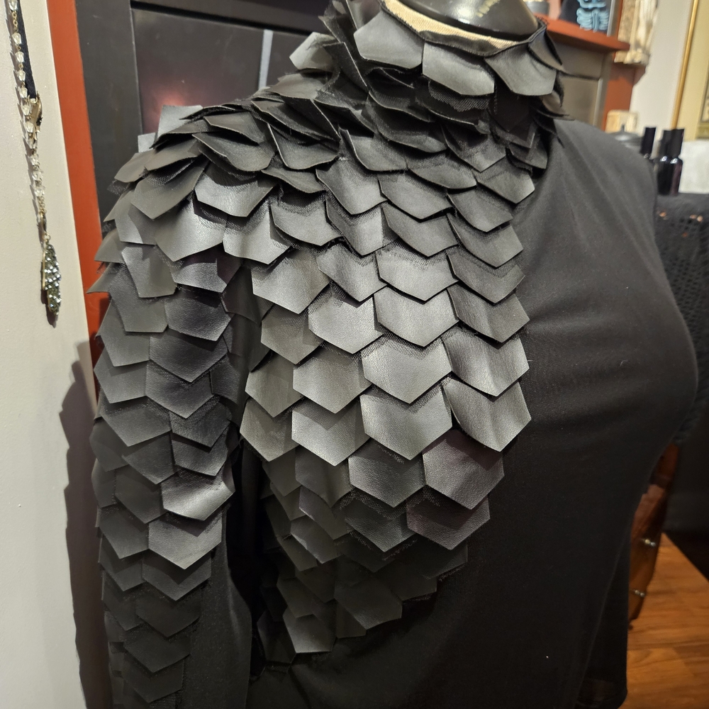 Fashion Nova Black Long Sleeve Dress with Textured Detail - Picture 2 of 4